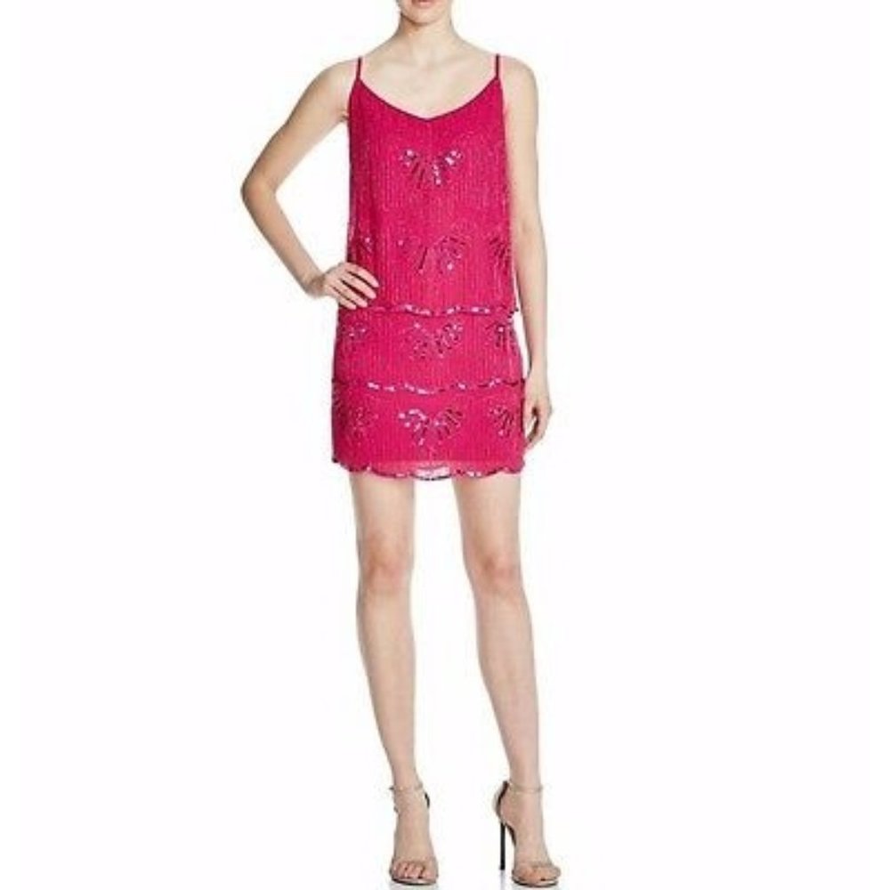 Laundry by Shelli Segal Sequin Overlay Dress